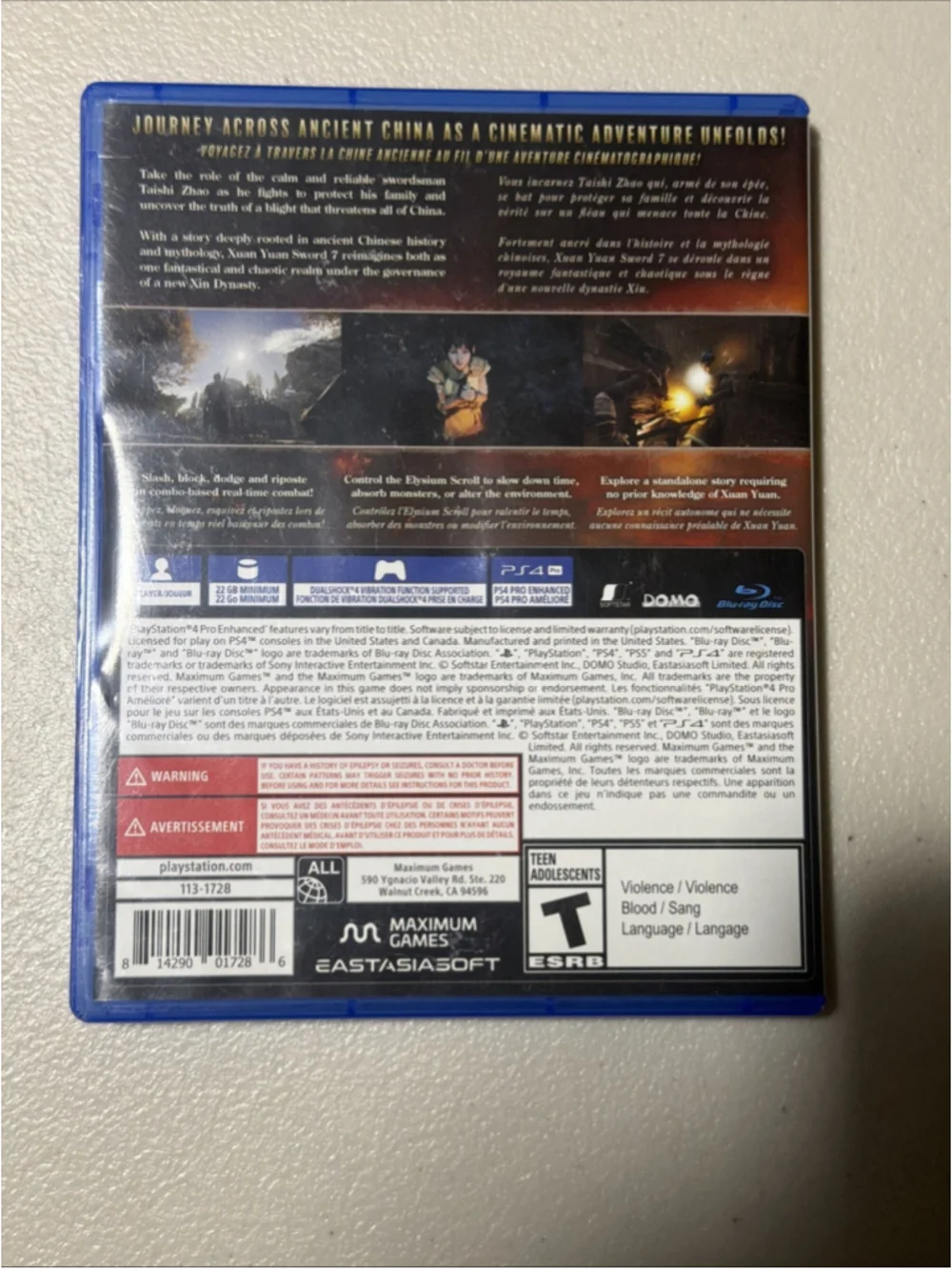 Xuan Yuan Sword 7 - Sony PlayStation 4 CLEAN!! PS4